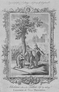 Athelstan redt het leven van zijn vader door Leofrid de Deen gevangen te nemen, 1773 door William Walker