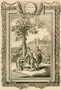 Koning Athelstan redt het leven van zijn vader, Edward de Oudere..., c1786