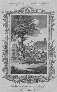 De hertog van Somerset doodt Lord Wenlock, 1773 door William Walker