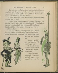 Illustratie uit "De wonderbaarlijke tovenaar van Oz" door Lyman Frank Baum door William Wallace Denslow