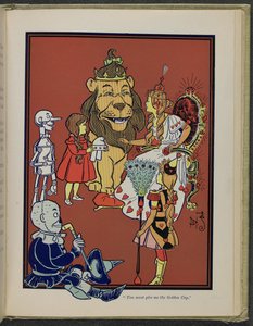 Illustratie uit "De wonderbaarlijke tovenaar van Oz" door Lyman Frank Baum door William Wallace Denslow