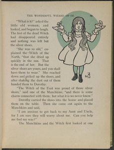 Illustratie uit "De wonderbaarlijke tovenaar van Oz" door Lyman Frank Baum