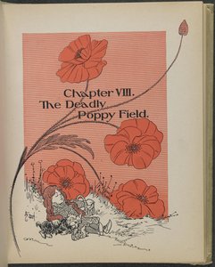 Illustratie uit "De wonderbaarlijke tovenaar van Oz" door Lyman Frank Baum