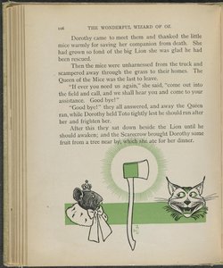Illustratie uit "De wonderbaarlijke tovenaar van Oz" door Lyman Frank Baum