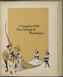 Illustratie uit "De wonderbaarlijke tovenaar van Oz" door Lyman Frank Baum