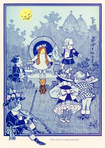 "Je moet een grote tovenares zijn." uit "De Wonderbaarlijke Tovenaar van Oz" door L. Frank Baum