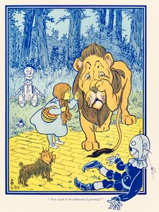 "Je zou je moeten schamen!" uit "De Wonderbaarlijke Tovenaar van Oz" door L. Frank Baum