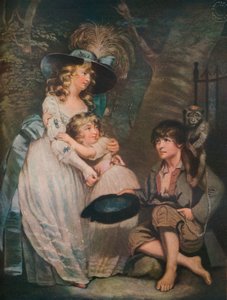 Een jonge dame moedigt de lage komiek aan, ca. 1786-1826