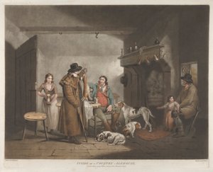 Binnenkant van een Landelijke Herberg door William Ward