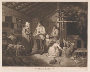 Konijnenverkoper door William Ward