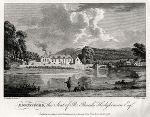 Edwinsford, het landgoed van R Banks Hodgkinson Esq, Carmarthenshire, 1776 door William Watts