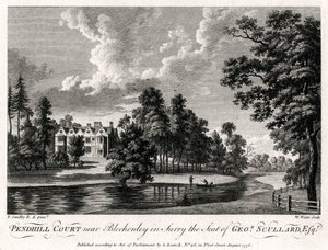 Pendhill Court nabij Bletchenley in Surry, het Landgoed van George Scullard Esquire, 1776