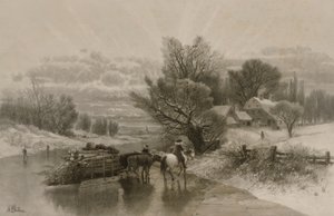 De dichtstbijzijnde weg in de winter door William Wellstood