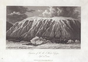 Situatie van H.M.S Hecla en Griper door William Westall