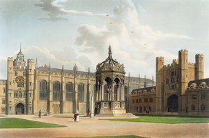 Het hof van Trinity College, Cambridge, uit 