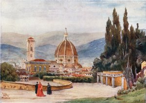 Florence. De Duomo, vanaf de Boboli-tuinen