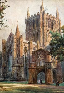 Hereford, het Noordelijke Transept door William Wiehe Collins