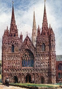 Lichfield, de Westelijke Voorgevel door William Wiehe Collins