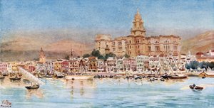 Malaga, uitzicht vanaf de haven