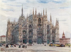 Milaan. De Kathedraal door William Wiehe Collins