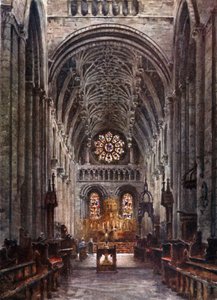 Oxford, Christchurch. Interieur van het Schip door William Wiehe Collins
