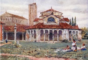 Torcello. Sta Fosca en Kathedraal door William Wiehe Collins