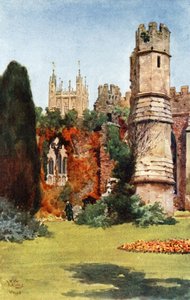 Wells, de ruïnes van de banketzaal door William Wiehe Collins