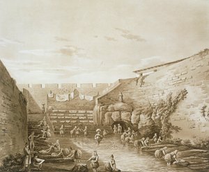 Wasvrouwen bij de Fontein van Arethusa, pub. 1807 door William Wilkins