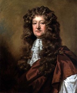 Portret van een Man door William Wissing or Wissmig
