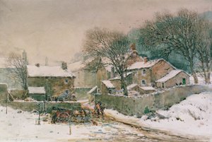 Heysham in de Winter door William Woodhouse