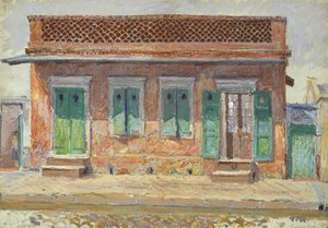 Huis aan Dumaine Street, New Orleans, ca. 1904 door William Woodward