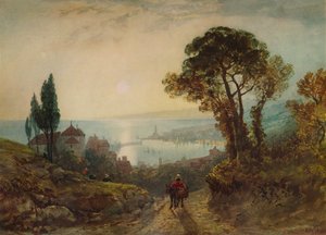 Uitzicht over een haven, ca. 1859, 1938