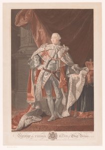 Portret van George III van het Verenigd Koninkrijk door William Wynne Ryland
