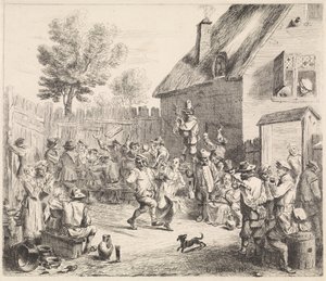 Boerenkermis door William Young Ottley