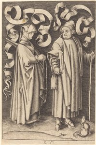 De Kerkgangers door William Young Ottley after Israhel van Meckenem