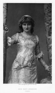 Mary Anderson, Amerikaanse actrice, ca. 1895 door William and Daniel Downey