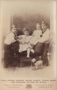 Prins Edward, Prins Albert, Prins Henry en Prinses Victoria van Wales door William and Daniel Downey