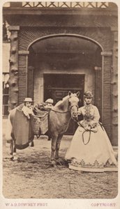 Prinses Alexandra met Prins Albert Victor en Prins George