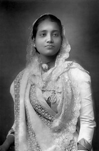 De Maharani van Koch Bihar, West-Bengalen, India, 1893