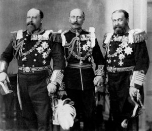 De Prins van Wales en zijn broers op de bruiloft van de Hertog van York door William and Daniel Downey
