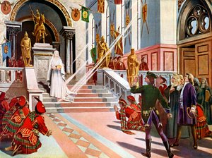 La Dame Blanche De Witte Dame, Laatste Act en scène