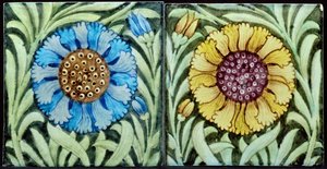 Tegels met Perzisch bloemmotief