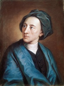 Portret van de Britse dichter Alexander Pope met tulband