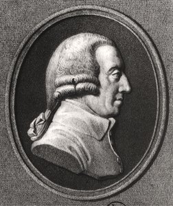 Portret van een medaillon van Adam Smith (1723-90) door William the Younger Holl