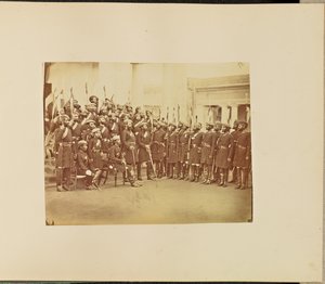 [Groepsportret van militair personeel].