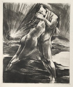 Arno Holz Mappe: Zwevend Paar