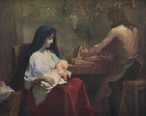 De Heilige Familie, ca. 1888, 1914 door Willy Martens