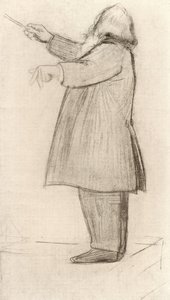 Johannes Brahms (1833-1897) Duitse componist, dirigeert