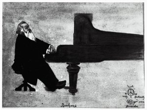 De Duitse componist Johannes Brahms