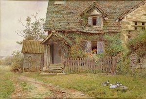 Cottage in Mansell Lacy nabij Hereford door Wilmot Pilsbury